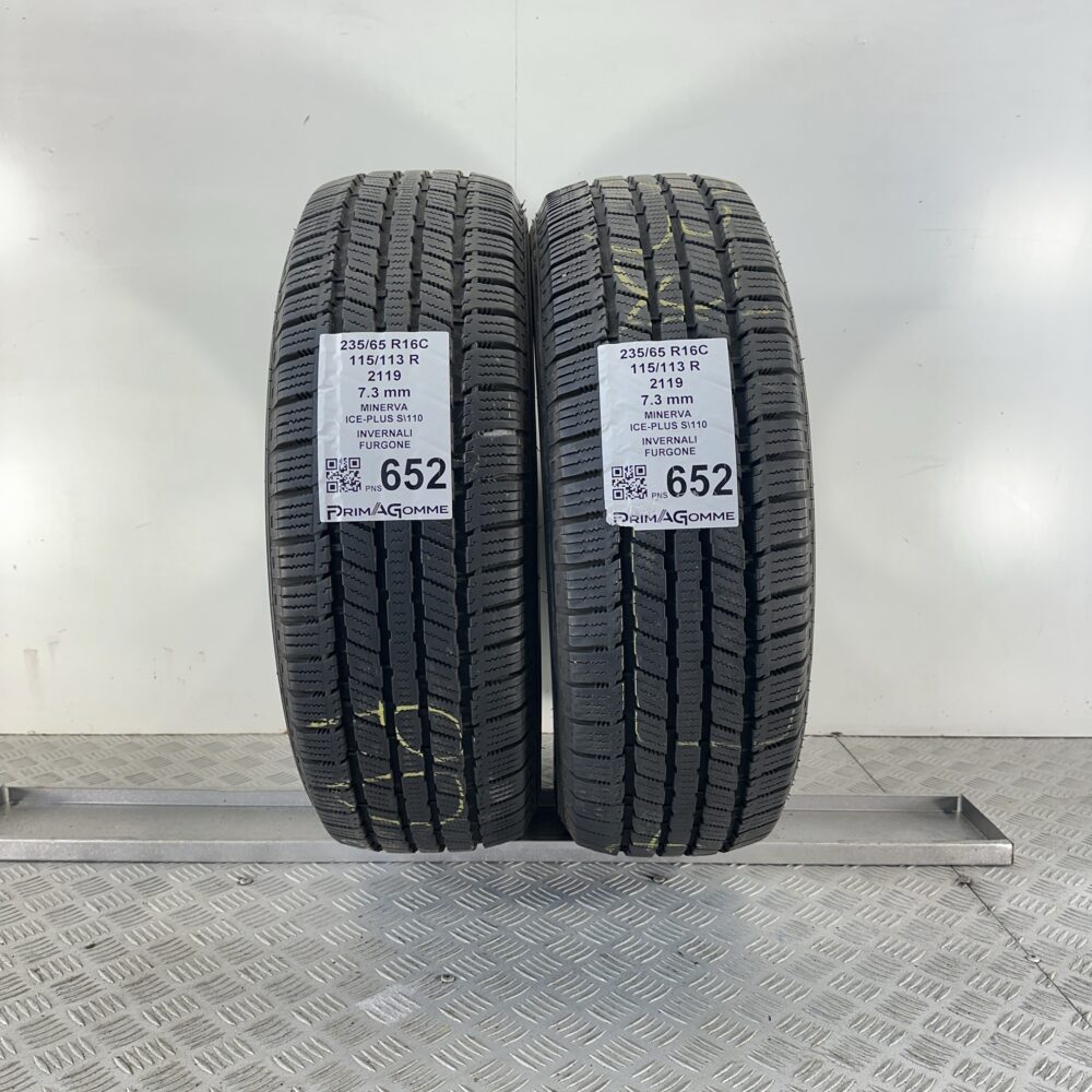 Pneumatici Usati 235 65 R16C 115/113R Minerva Ice-Plus S110 99% Invernali