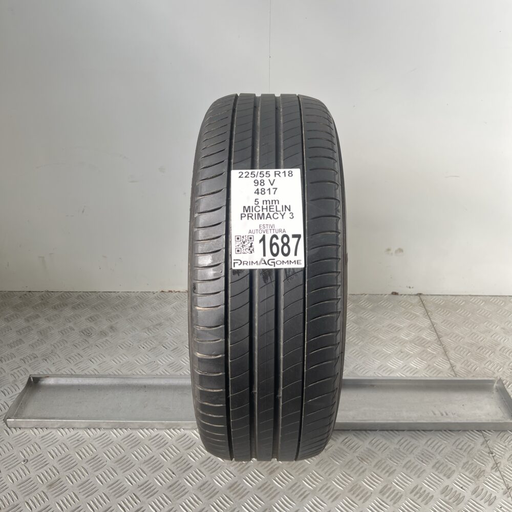 Gomma Usata 225 55 R18 98V Michelin Primacy 3 71% Estiva