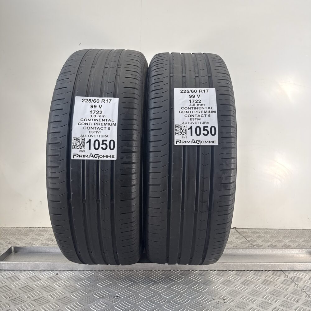 Gomme Usate 225 60 R17 99V Continental Conti Premium Contact 5 Estive