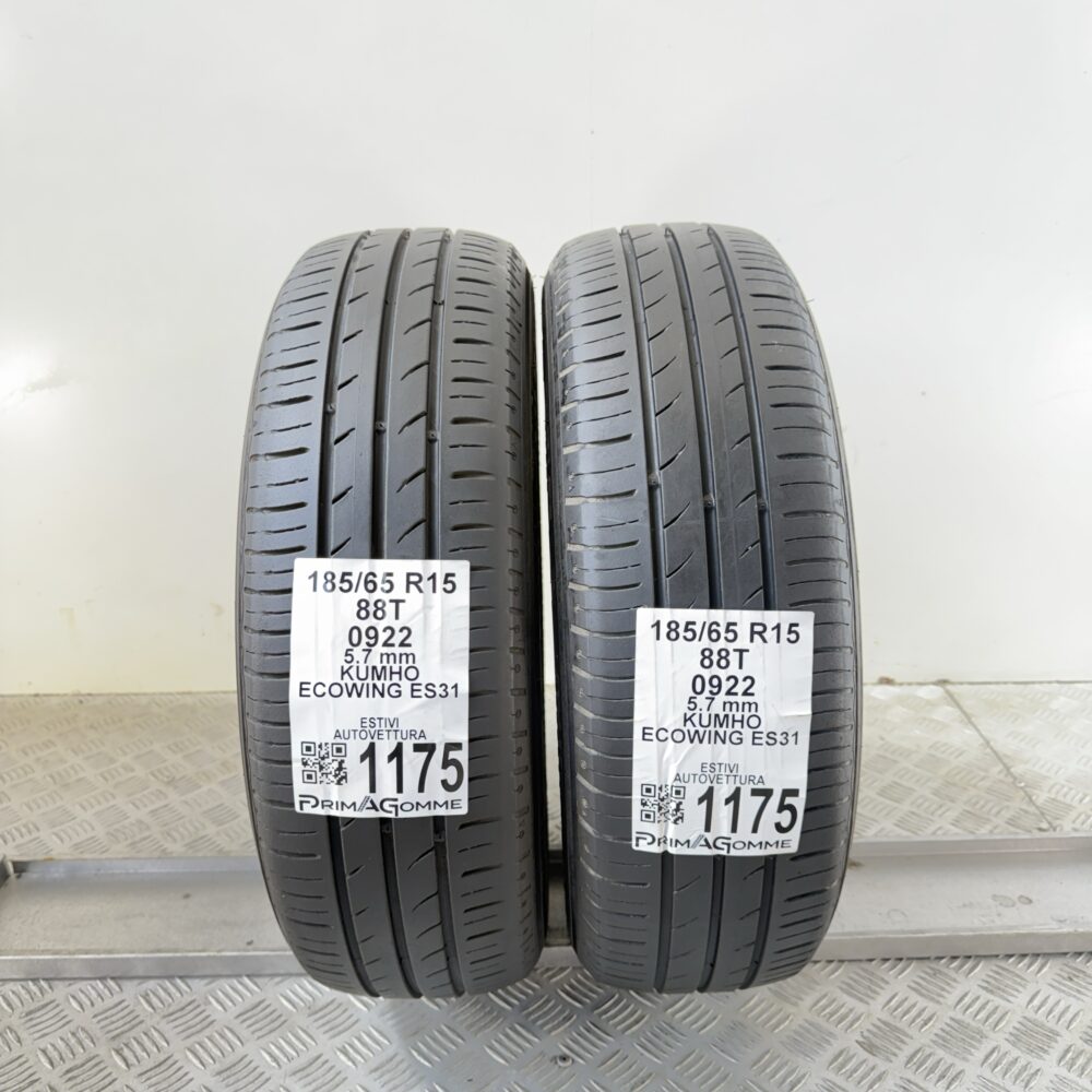 Gomme Usate 185/65 R15 88T Kumho Ecowing ES31 82% Estive