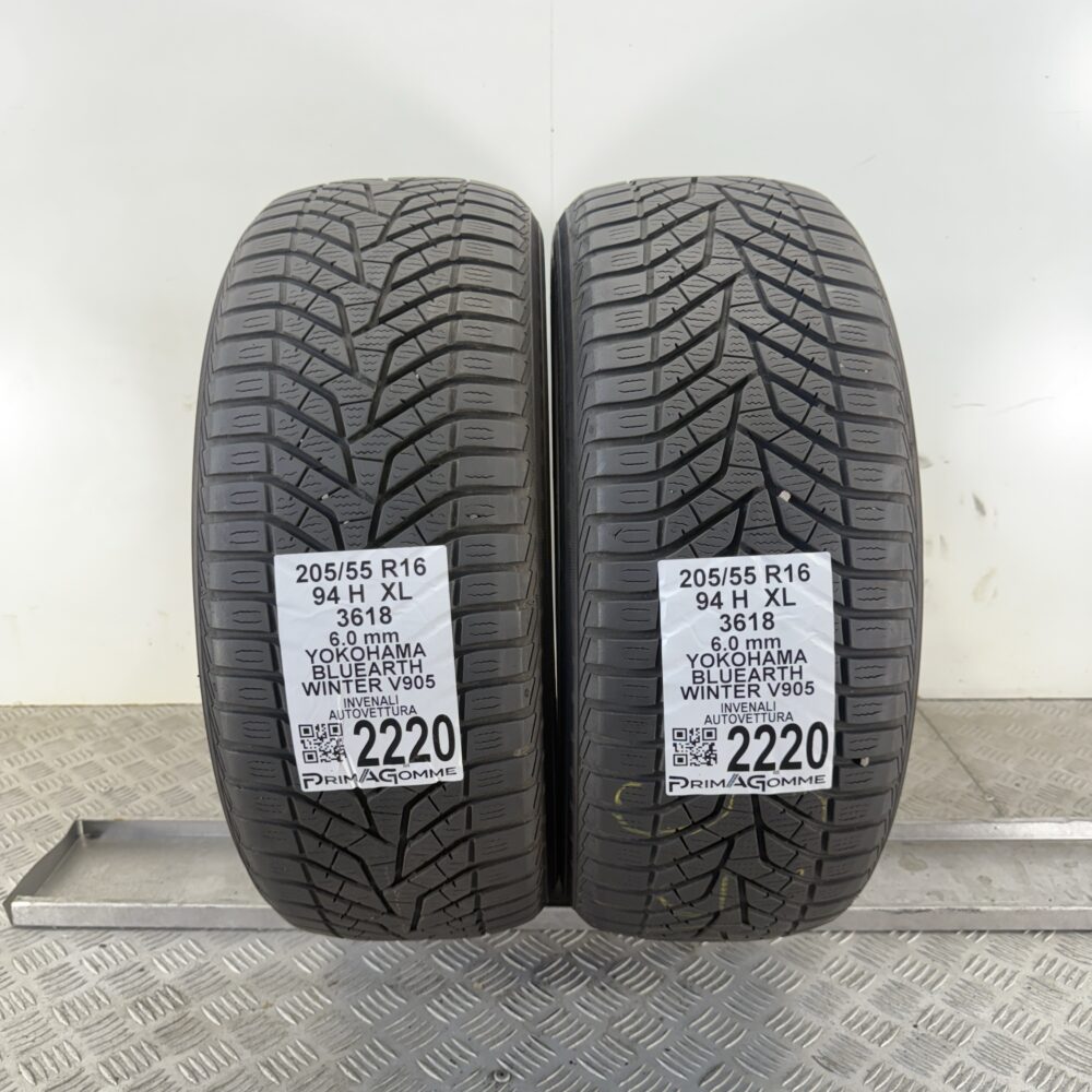 Gomme Usate 205 55 R16 XL 94H Yokohama BluEarth Winter V905 86% Invernali