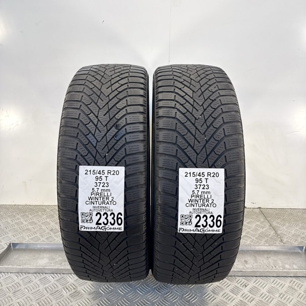 Gomme Usate 215 45 R20 95T Pirelli Winter 2 Cinturato 81% Invernali