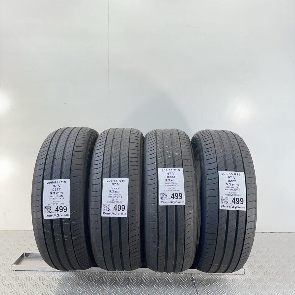 Pneumatici Usati 205 55 R19 97V Michelin Primacy 3 76% Estive