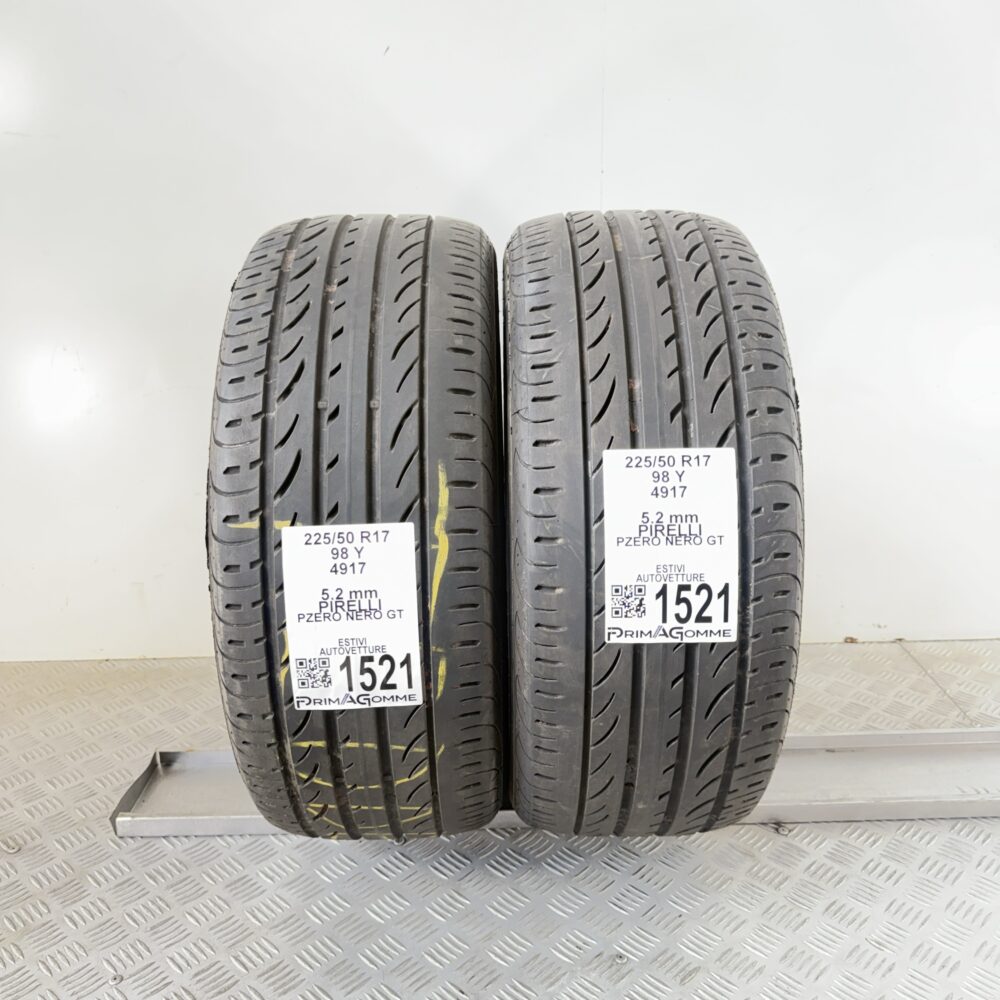 Gomme Usate 225 50 R17 98Y Pirelli PZero Nero GT 74% Estive