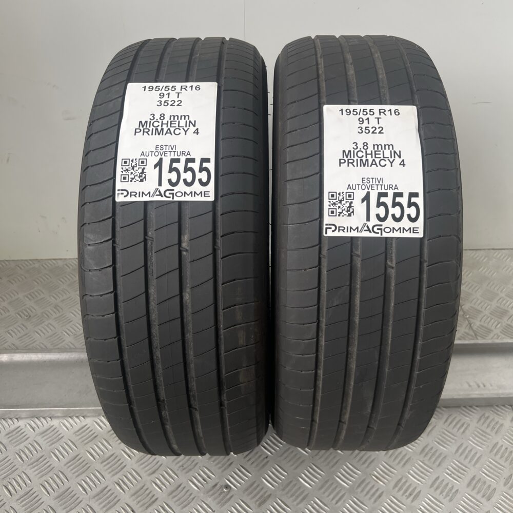 Gomme Usate 195 55 R16 91T Michelin Primacy 4  Estive