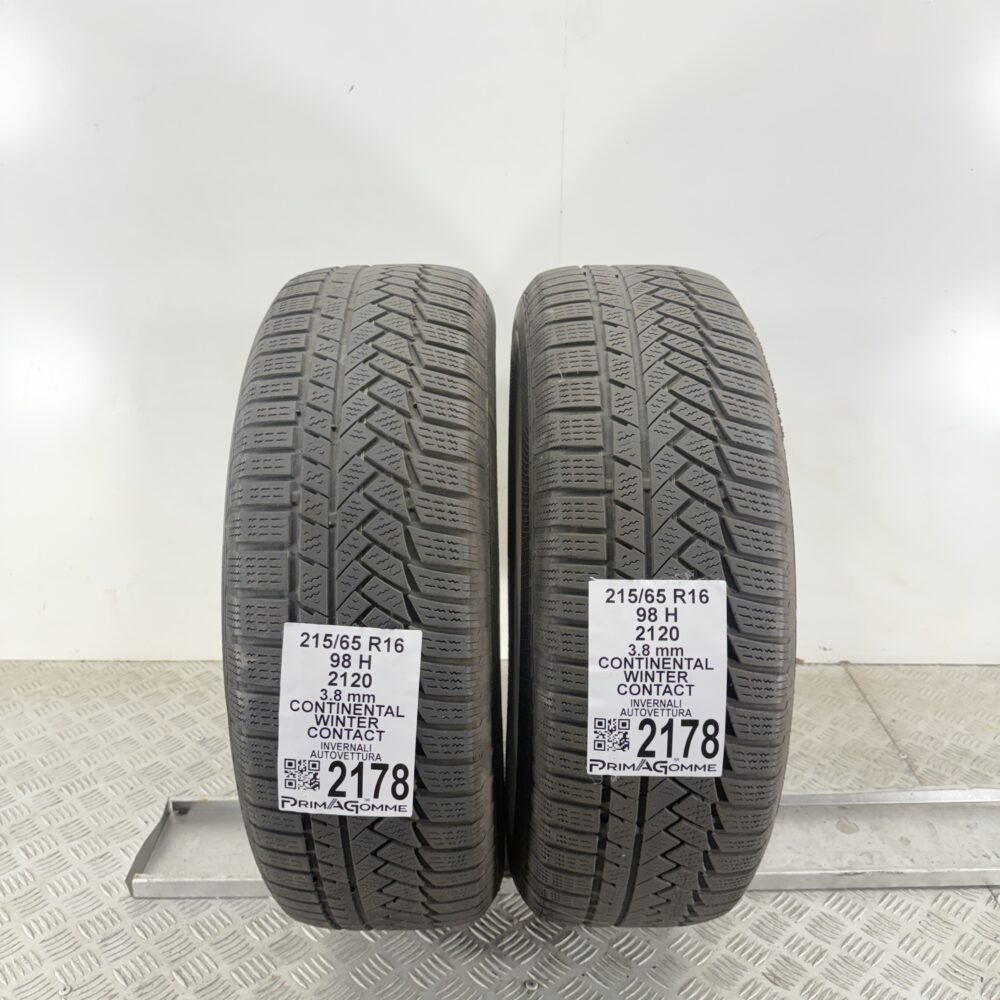 Gomme Usate 215 65 R16 98H Continental Winter Contact Invernali