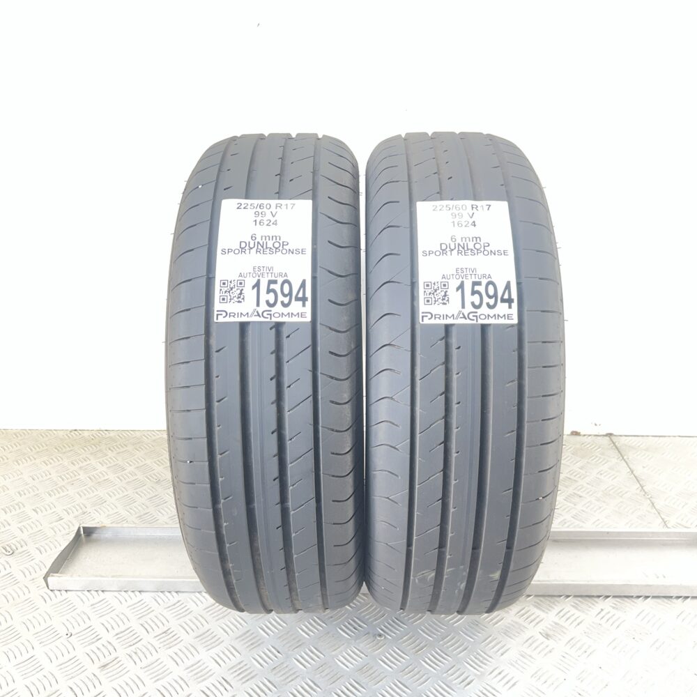 Gomme Usate 225 60 R17 99V Dunlop Sport Response 86% Estive