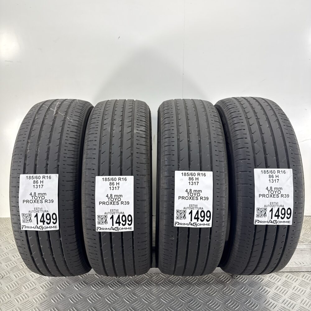 Gomme Usate 185 60 R16 86H Toyo Proxes R39 Estive