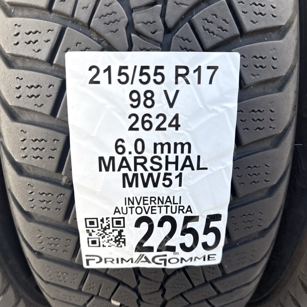 Gomme Usate 215 55 R17 98V Marshal MW51 86% Invernali - immagine 3