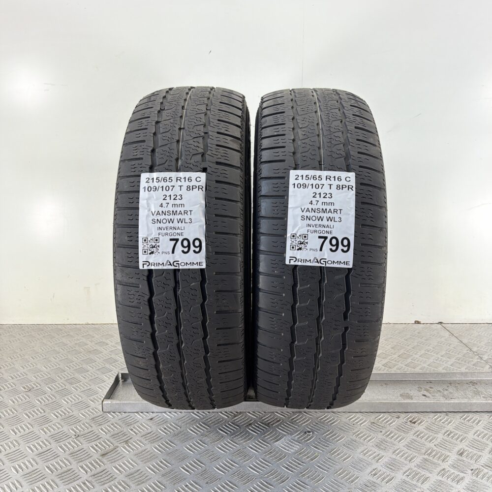 Pneumatici Usati 215 65 R16 C 109 107T VANSMART SNOW WL3 Invernali