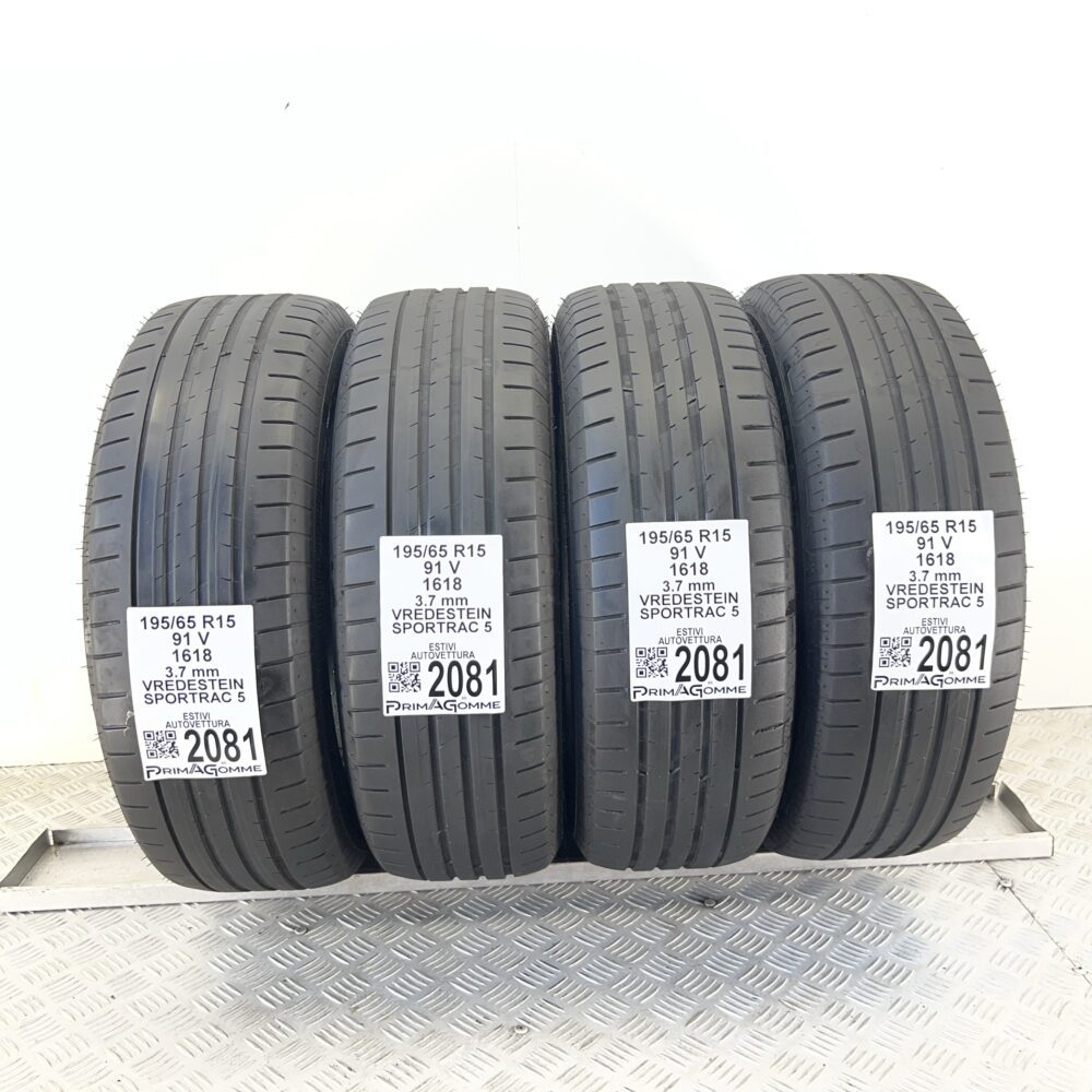 Pneumatici Usati 195 65 R15 91V Vredestein Sportrac 5 Estive