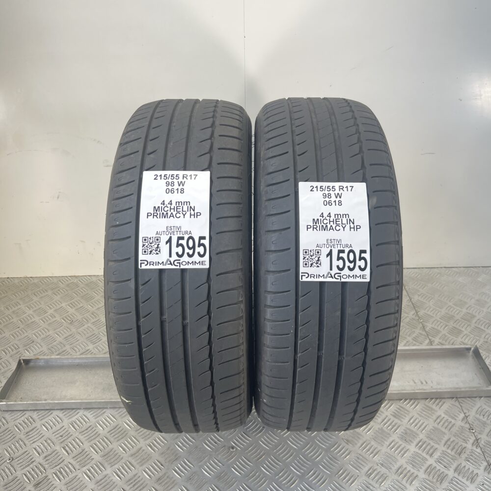Gomme Usate 215 55 R17 98W Michelin Primacy HP Estive