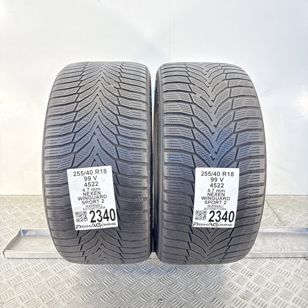Gomme Usate 255 40 R18 99V Nexen Winguard Sport 2 Invernali