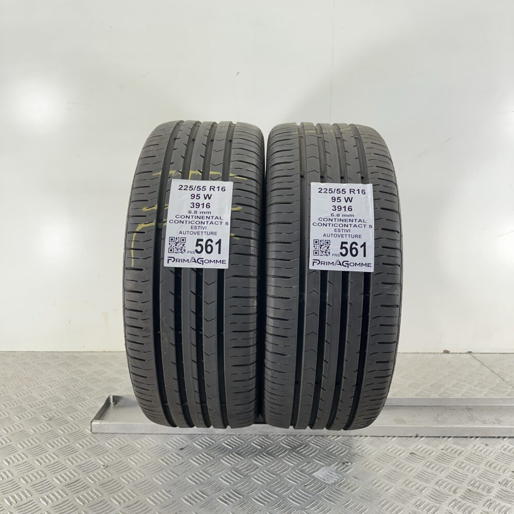 Pneumatici Usati 225 55 R16 95W Continental ContiContact 5 97% Estive
