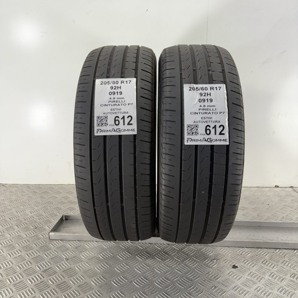 Pneumatici Usati 205 60 R17 92H Pirelli Cinturato P7 Estive