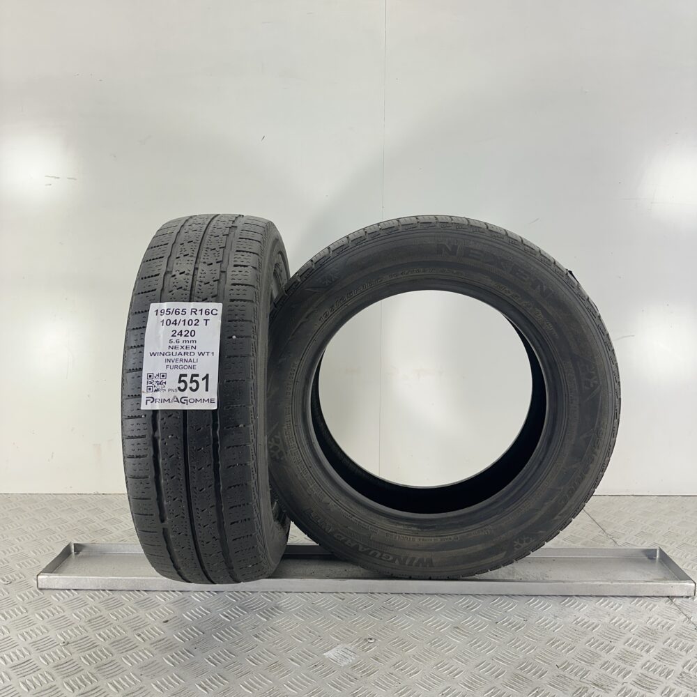 Pneumatici Usati 195 65 R16C 104/102T Nexen Winguard WT1 80% Invernali - immagine 4
