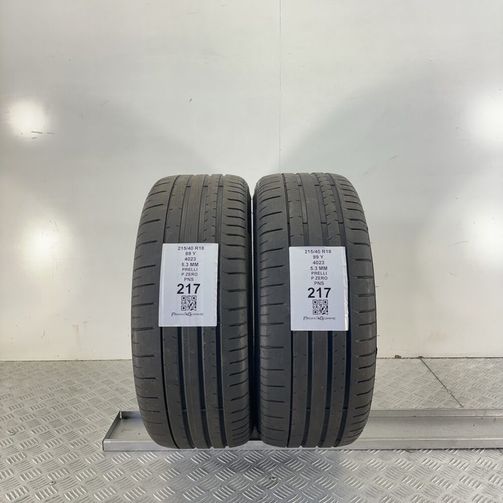 Pneumatici Usati 215 40 R18 89Y Pirelli P Zero 77% Estive