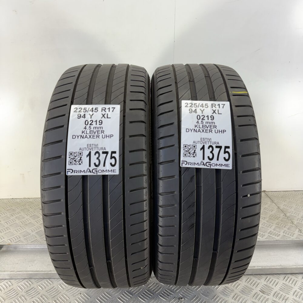 Pneumatici Usati 225 45 R17 XL 94Y Kleber Dynaxer UHP Estive