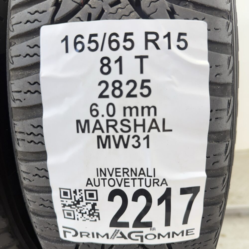 Gomme Usate 165 65 R15 81T Marshal MW31 86% Invernali - immagine 3