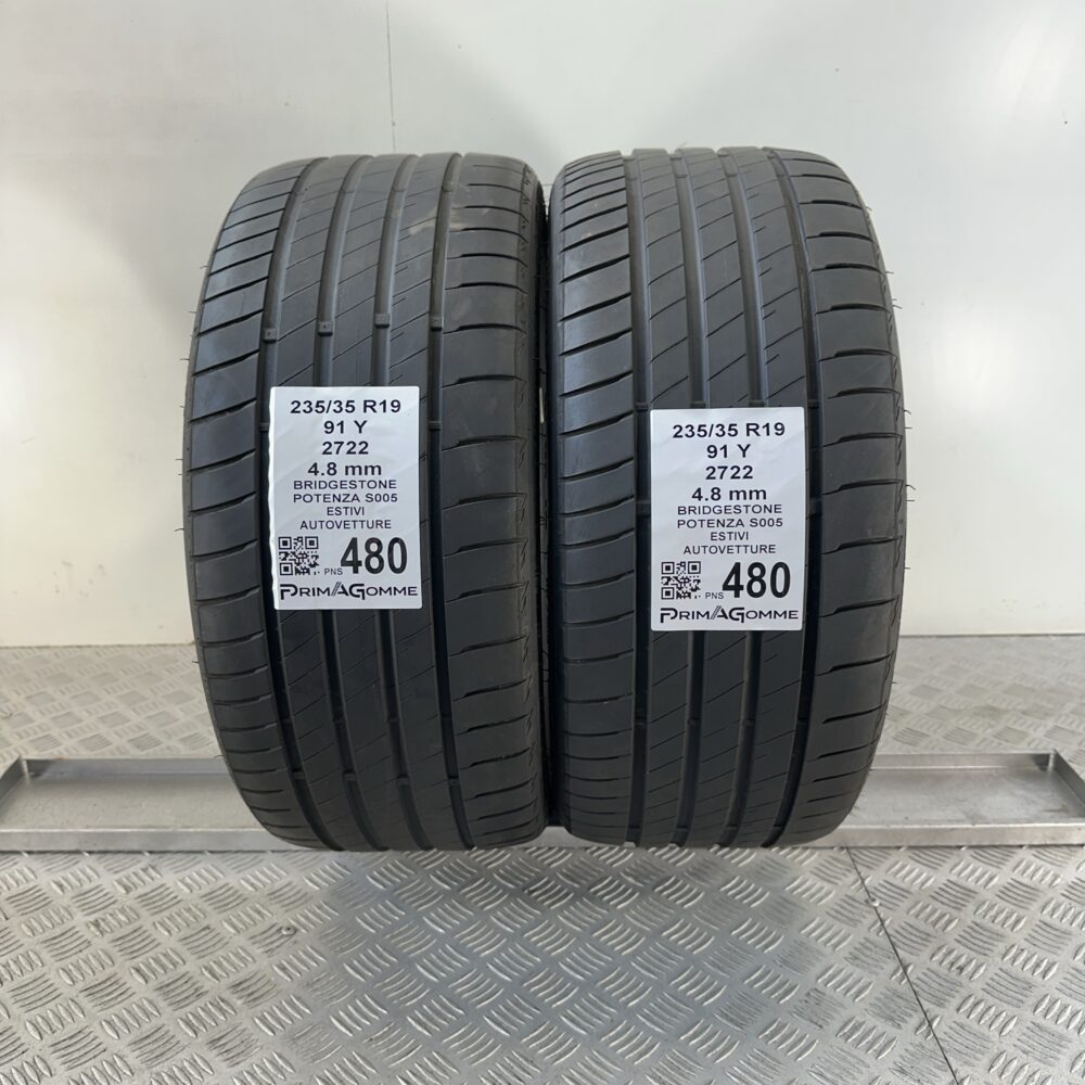 Pneumatici Usati 235 35 R19 91Y Bridgestone Potenza S005 Estive