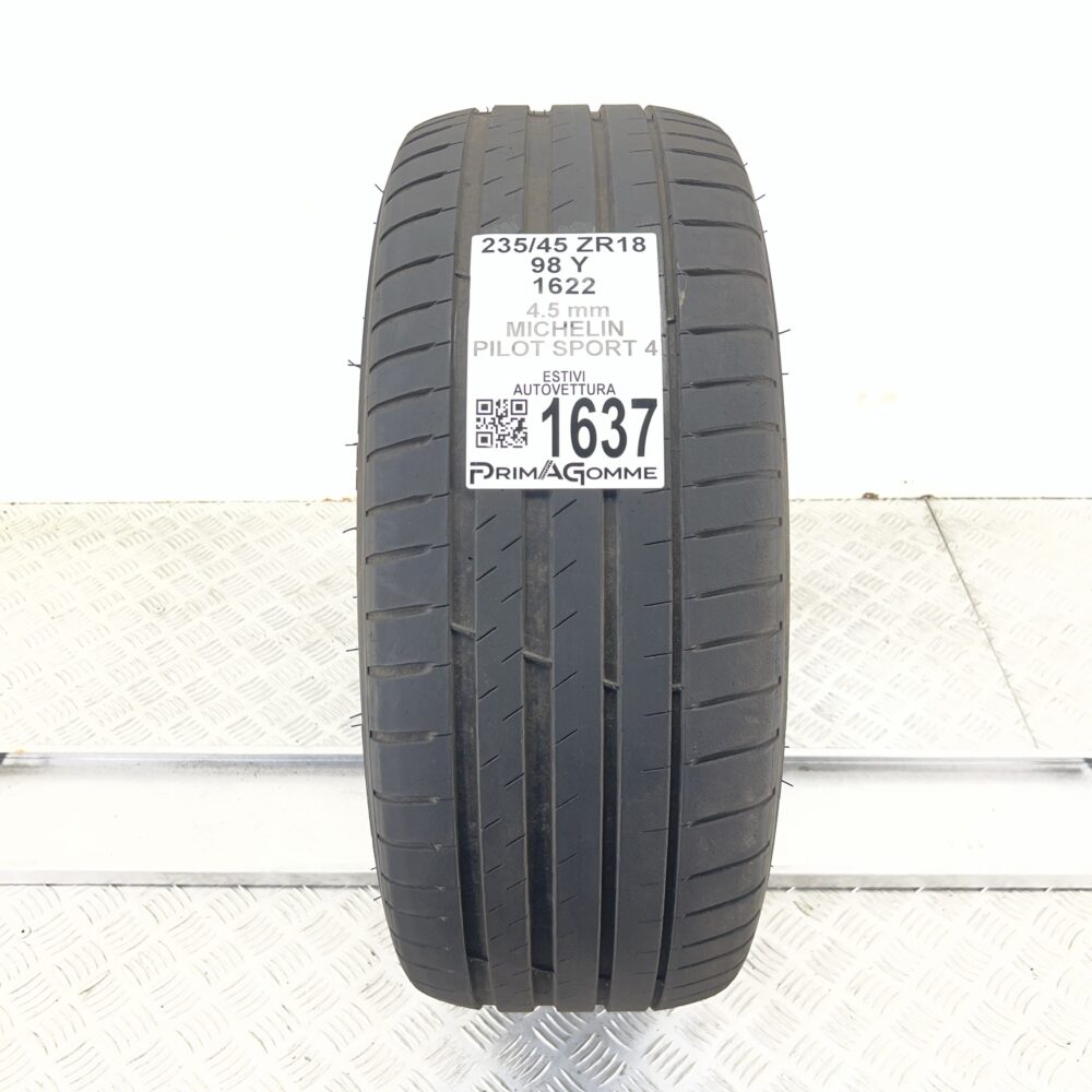 Pneumatico Usato 235 45 ZR18 98Y Michelin Pilot Sport 4 Estivo
