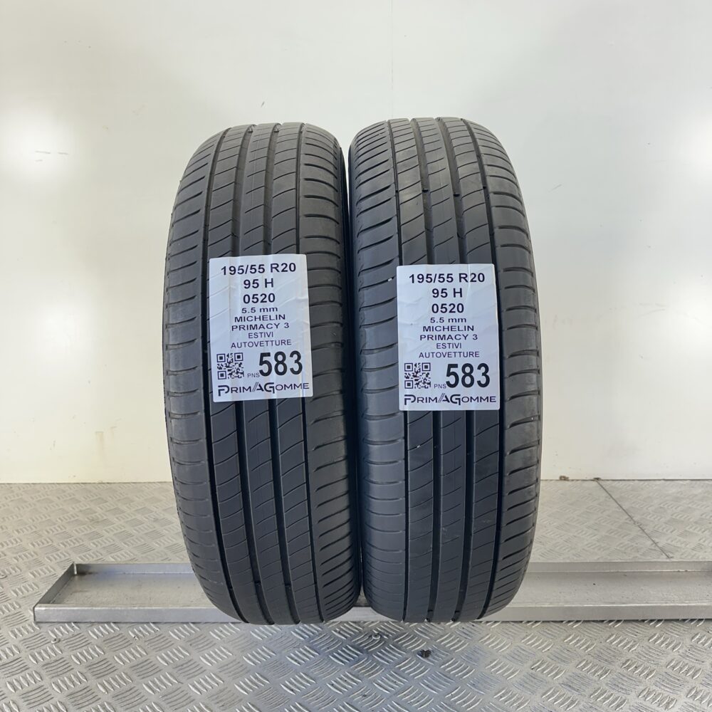 Pneumatici Usati 195 55 R20 95H Michelin Primacy 3 78% Estive