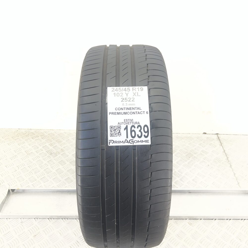 Pneumatico Usato 245 45 R19 XL 102Y Continental PremiumContact 6 76% Estivo