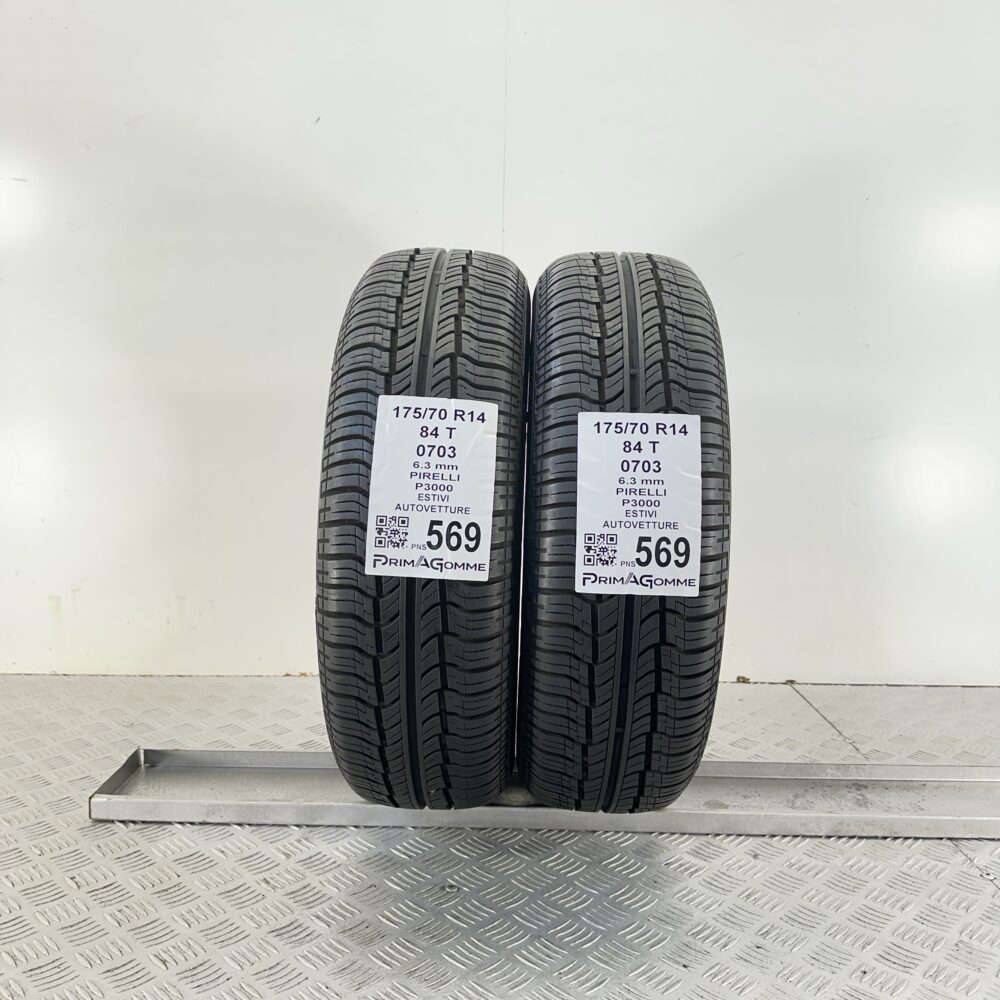 Pneumatici Usati 175 70 R14 84T Pirelli P3000 90% Estive