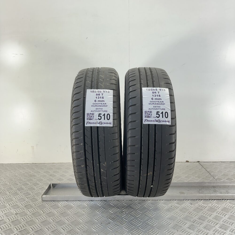 Pneumatici Usati 185 65 R15 88T Goodyear Duragrip 86% Estive