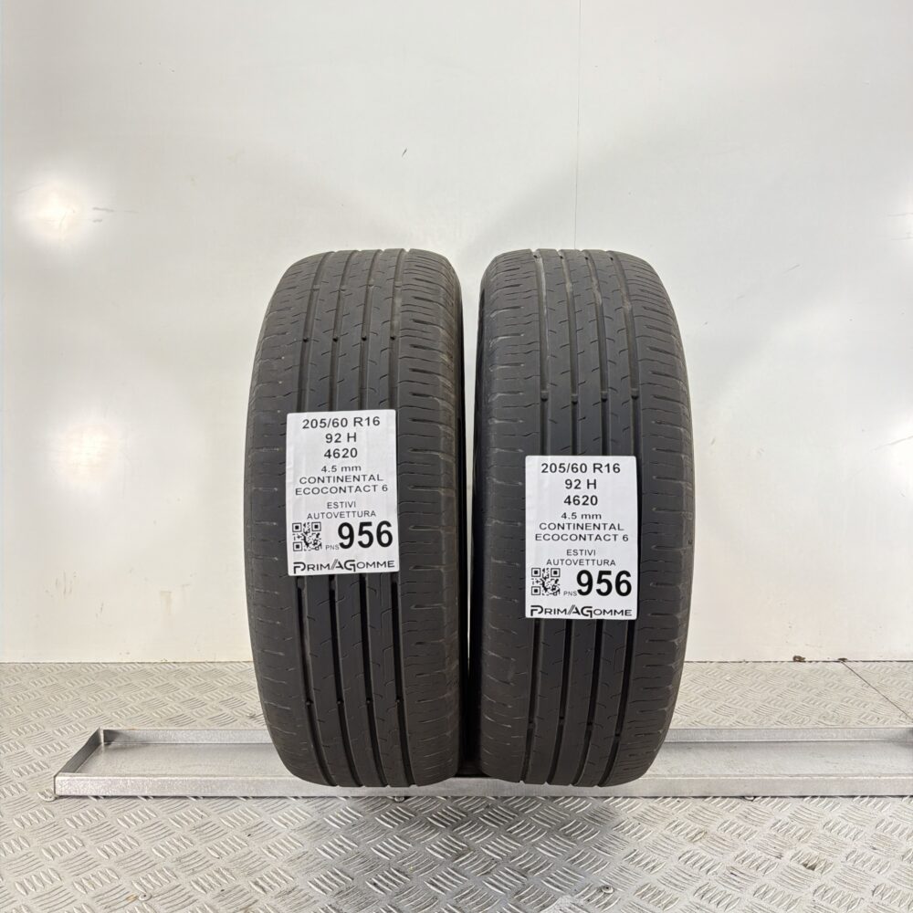 Pneumatici Usati 205 60 R16 92H Continental Ecocontact 6 Estive