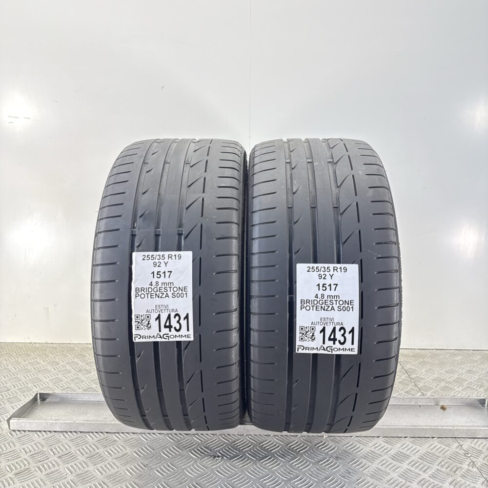 Gomme Usate 255 35 R19 92Y Bridgestone Potenza S001 Estive