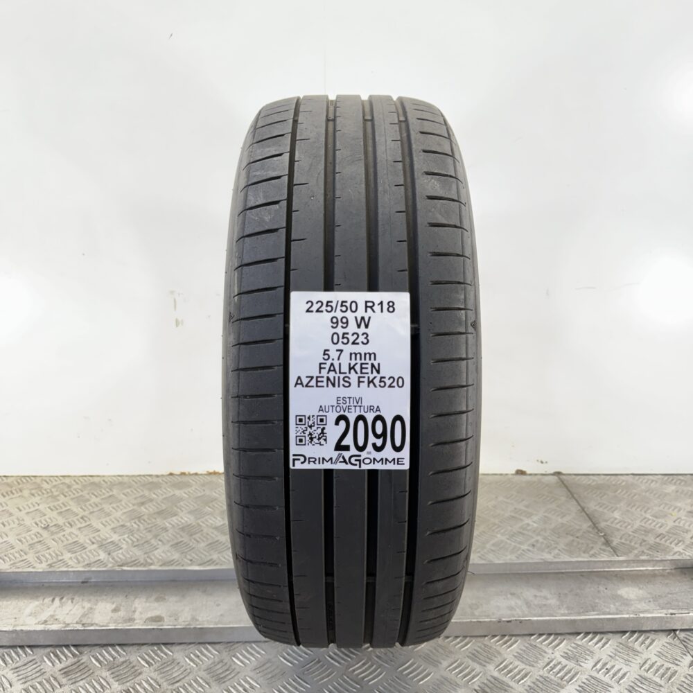 Pneumatico Usato 225 50 R18 99W Falken Azenis FK520 81% Estivo