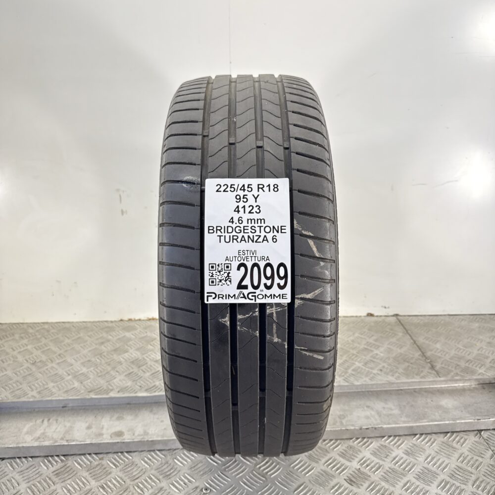 Pneumatico Usato 225 45 R18 95Y Bridgestone Turanza 6 Estivo