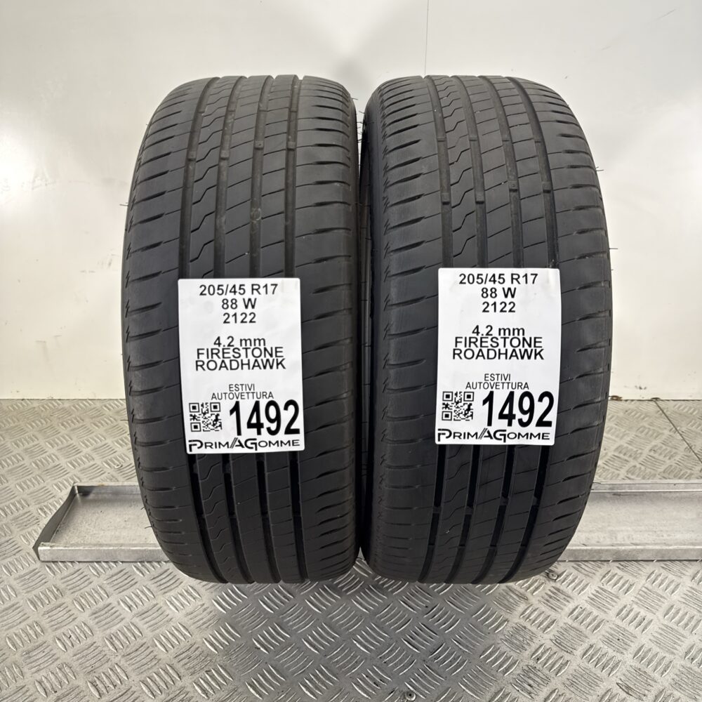 Gomme Usate 205 45 R17 88W Firestone Roadhawk Estive