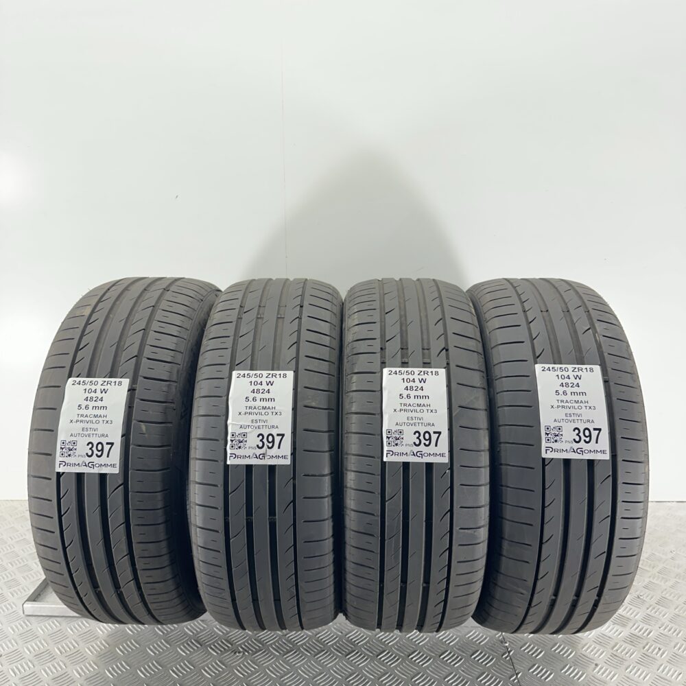Pneumatici Usati 245 50 ZR18 104W Tracmah X-Privilo TX3 80% Estive