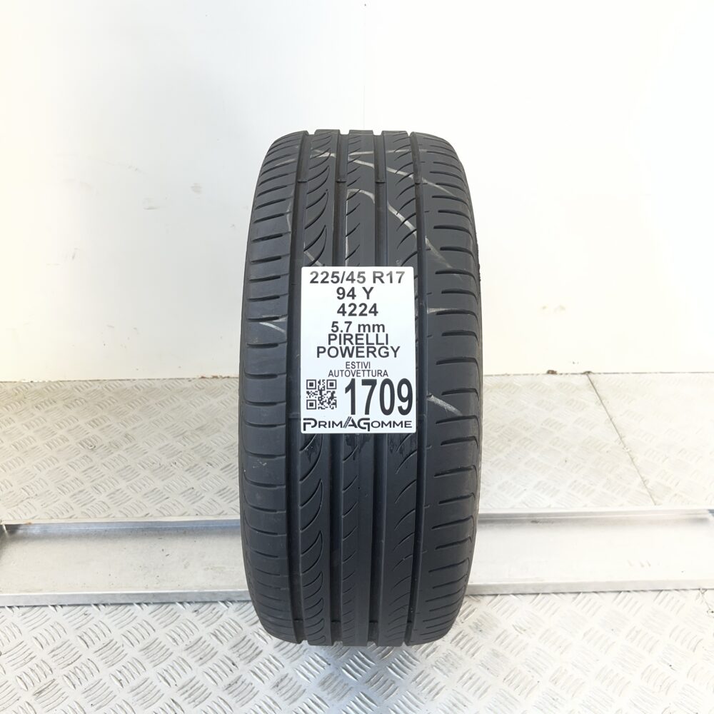 Pneumatico Usato 225 45 R17 94Y Pirelli Powergy 81% Estivo
