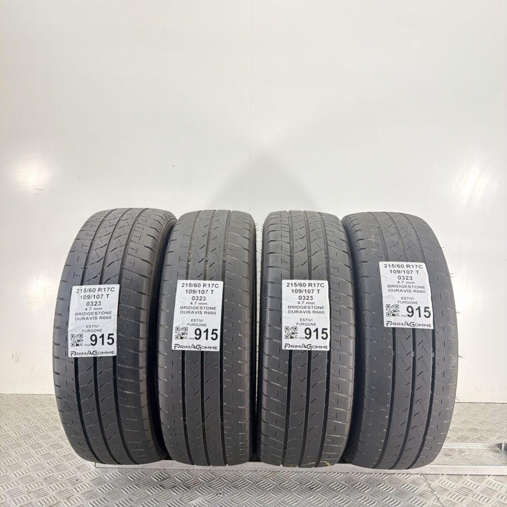 Gomme Usate 215 60 R17C 109 107T Bridgestone Duravis R660 Estive