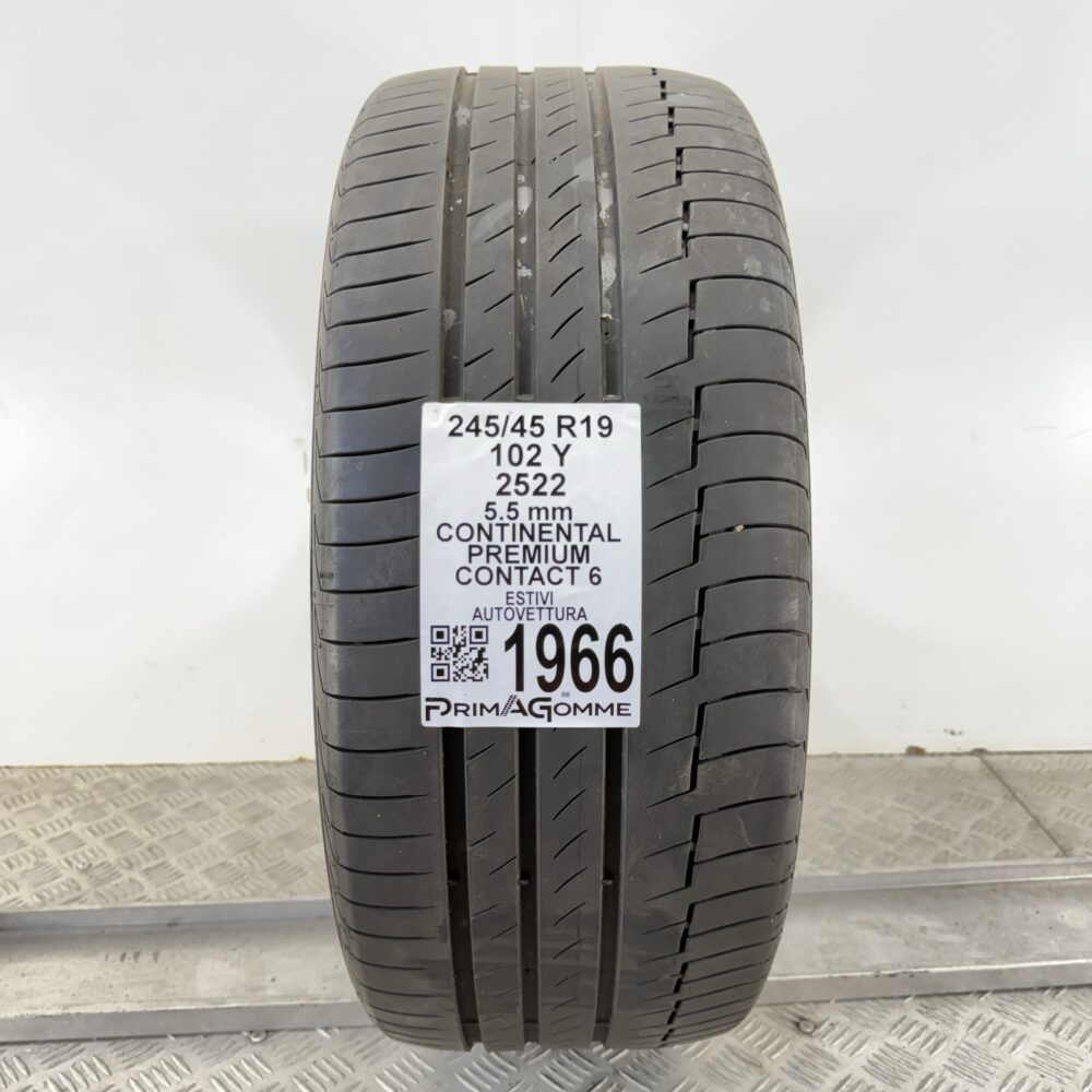 Pneumatico Usato 245 45 R19 102Y Continental Premium Contact 6 79% Estivo