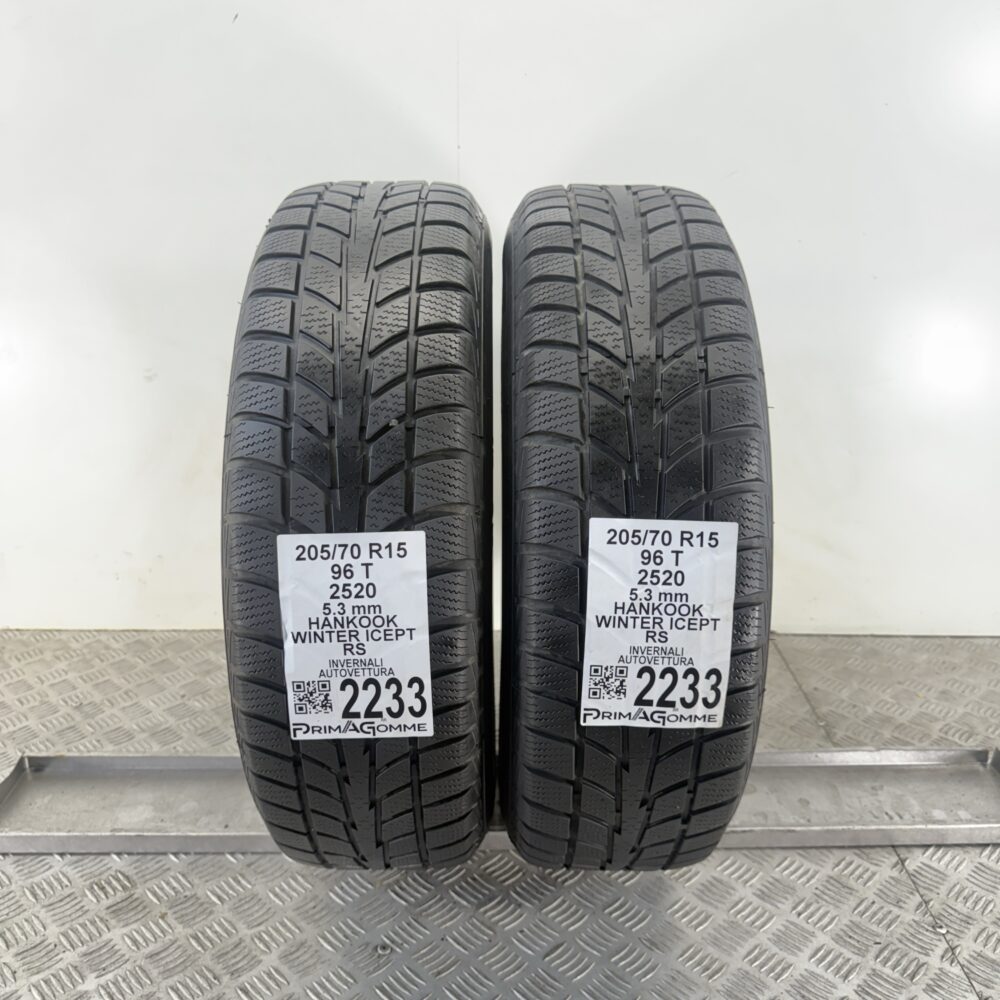 Gomme Usate 205 70 R15 96T Hankook Winter Icept RS 76% Invernali