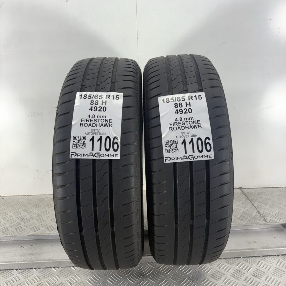 Gomme Usate 185 65 R15 88H Firestone Roadhawk Estive