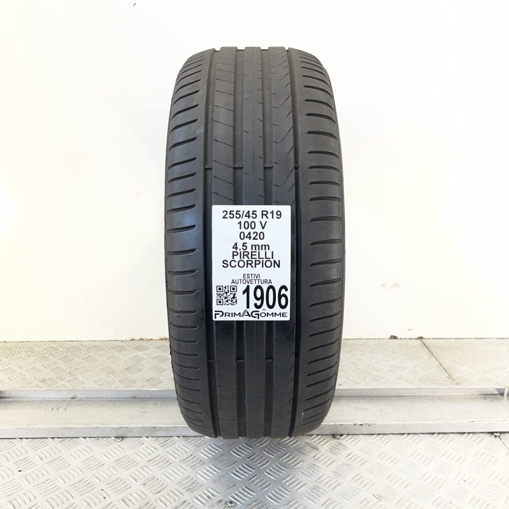 Pneumatico Usato 255 45 R19 100V Pirelli Scorpion Estivo
