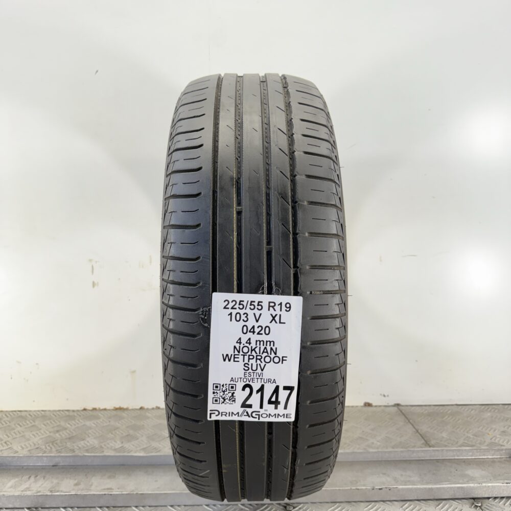 Pneumatico Usato 225 55 R19 XL 103V Nokian Wetproof SUV Estivo