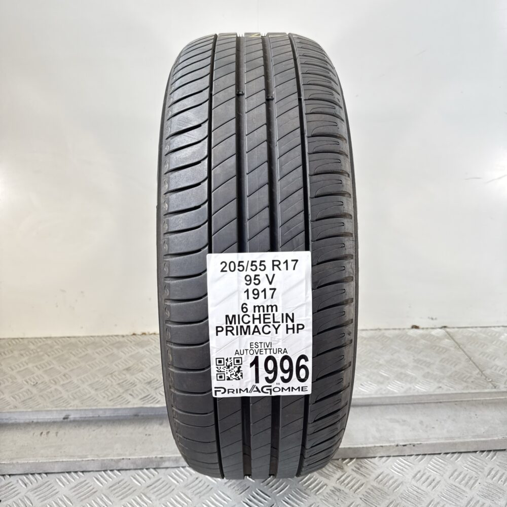 Pneumatico Usato 205 55 R17 95V Michelin Primacy HP 86% Estivo