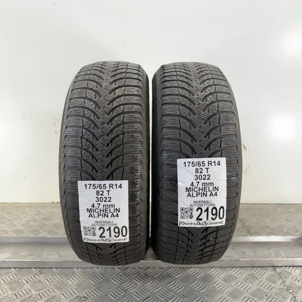 Gomme Usate 175 65 R14 82T Michelin Alpin A4 Invernali