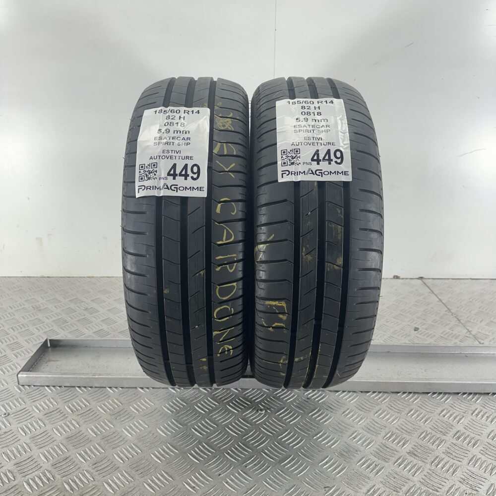 Pneumatici Usati 185 60 R14 82H Esatecar Spirit 5HP 84% Estive