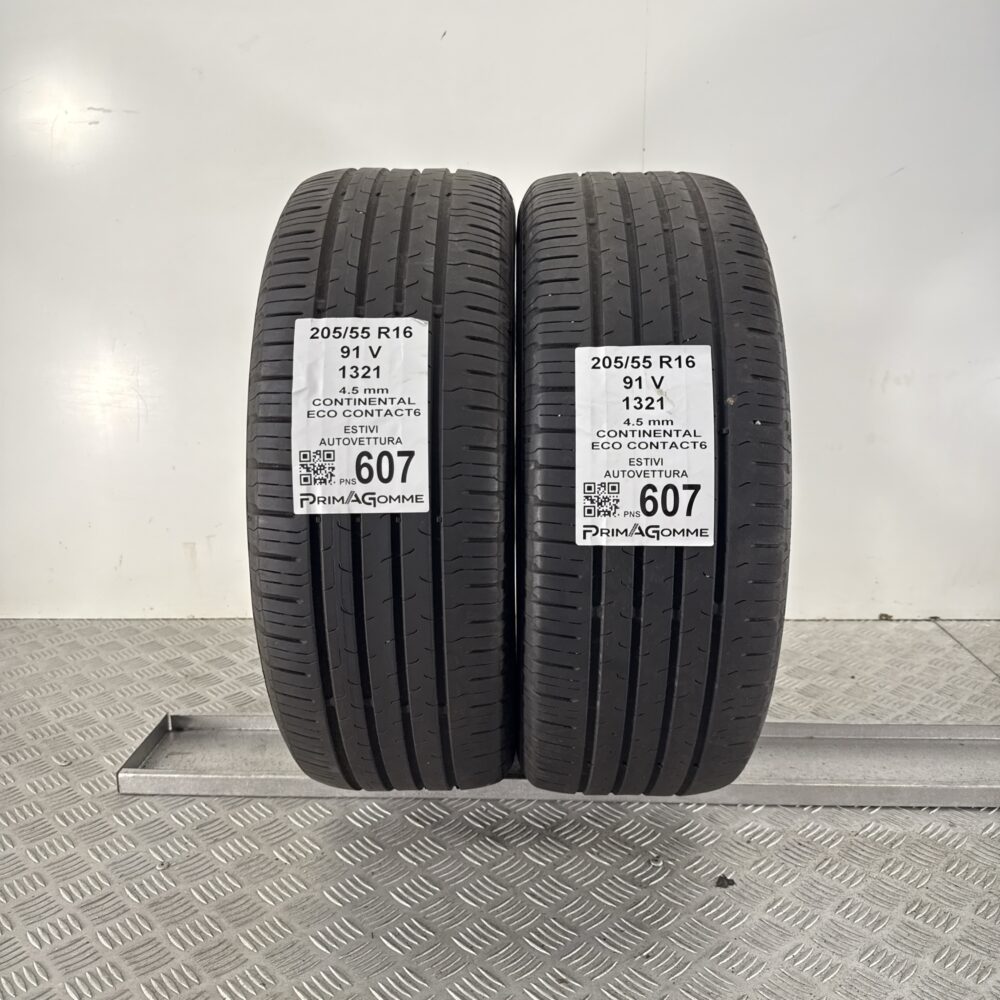 Pneumatici Usati 205 55 R16 91V Continental Eco Contact6 Estive
