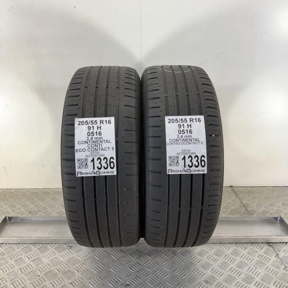 Gomme Usate 205 55 R16 91H Continental Eco Contact 5 Estive