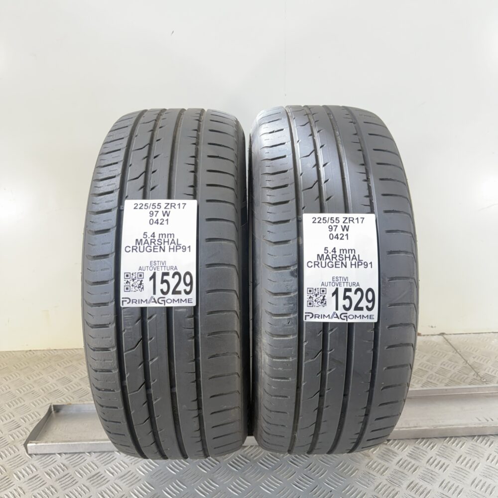 Gomme Usate 225 55 ZR17 97W Marshall Crugen HP91 77% Estive