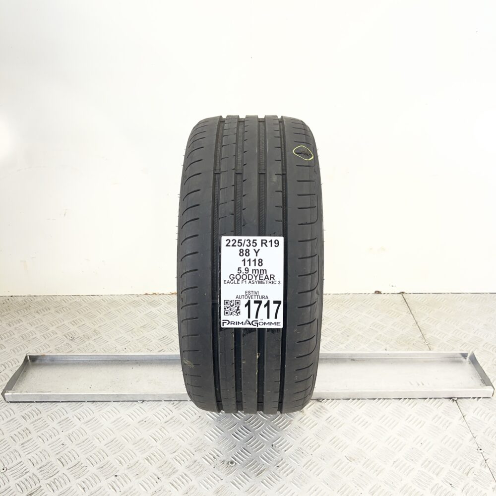 Pneumatico Usato 225 35 R19 88Y Goodyear Eagle F1 Asymetric 3 84% Estivo