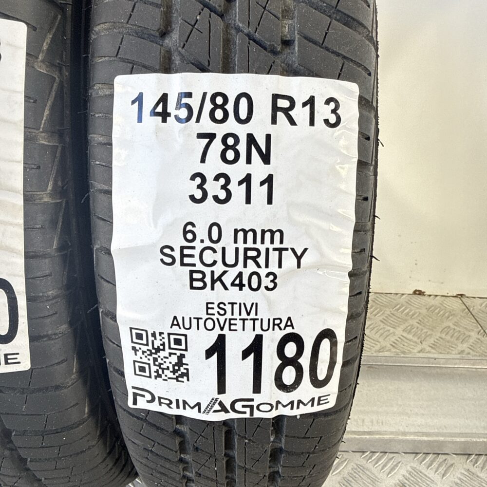 Gomme Usate 145 80 R13 78N Security BK403 86% Estive - immagine 3